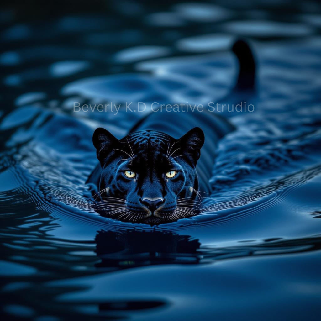 Midnight Panther — Digital Art Print