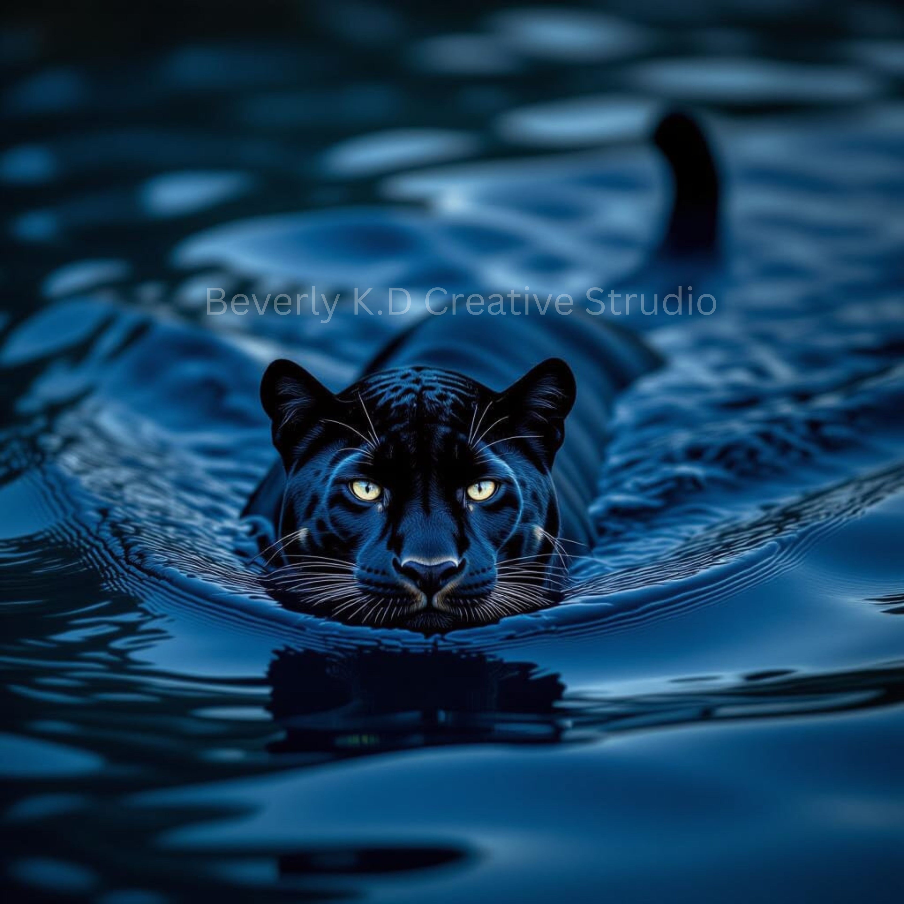 Midnight Panther — Digital Art Print