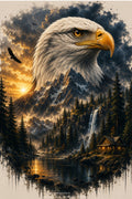 Bald Eagle at Sunset – Majestic Wildlife Digital Art Print