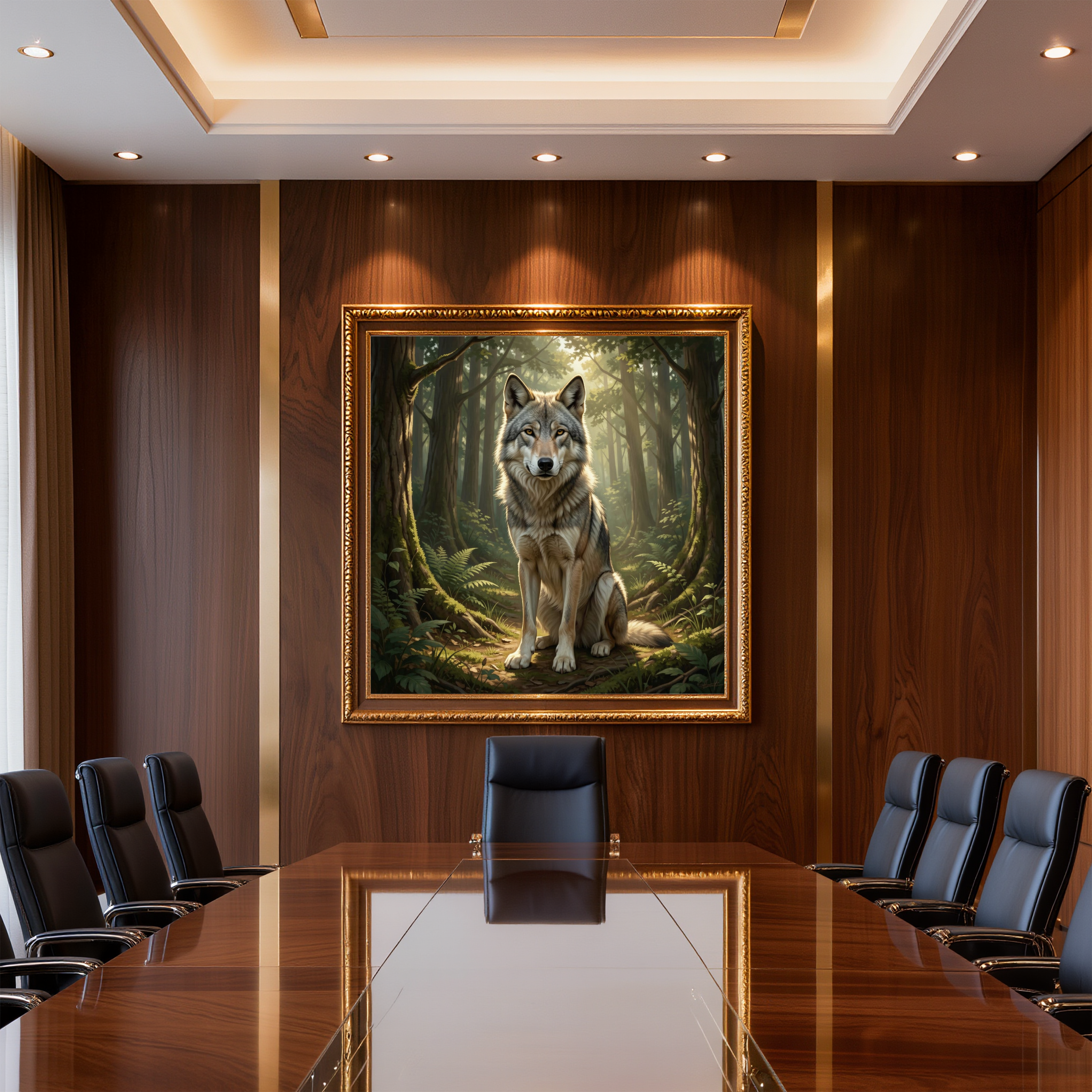 Wolf in the Forest – Wildlife Wall Art Instant Download