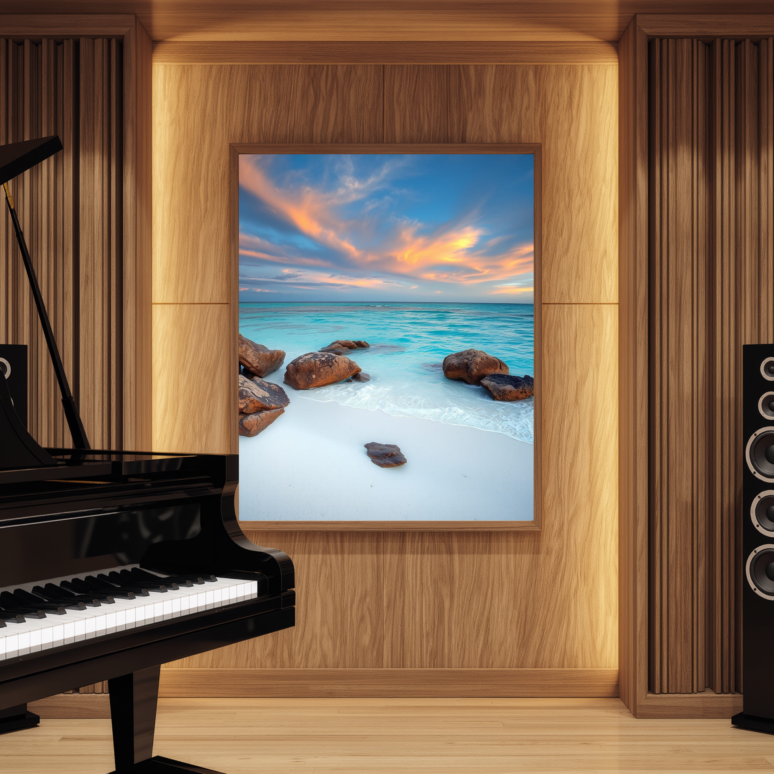 Golden Hour Shoreline — Coastal Fine Art Print