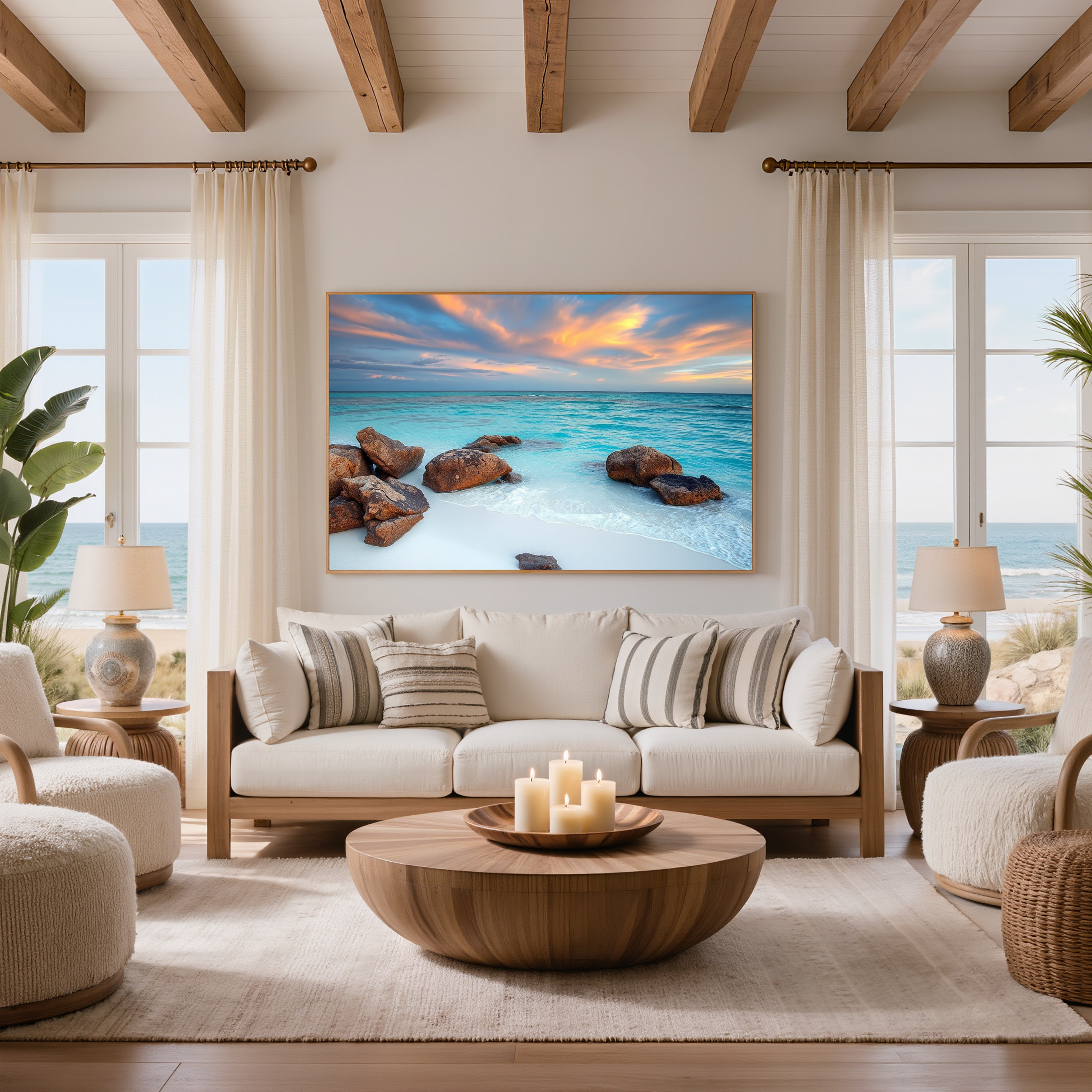 Golden Hour Shoreline — Coastal Fine Art Print
