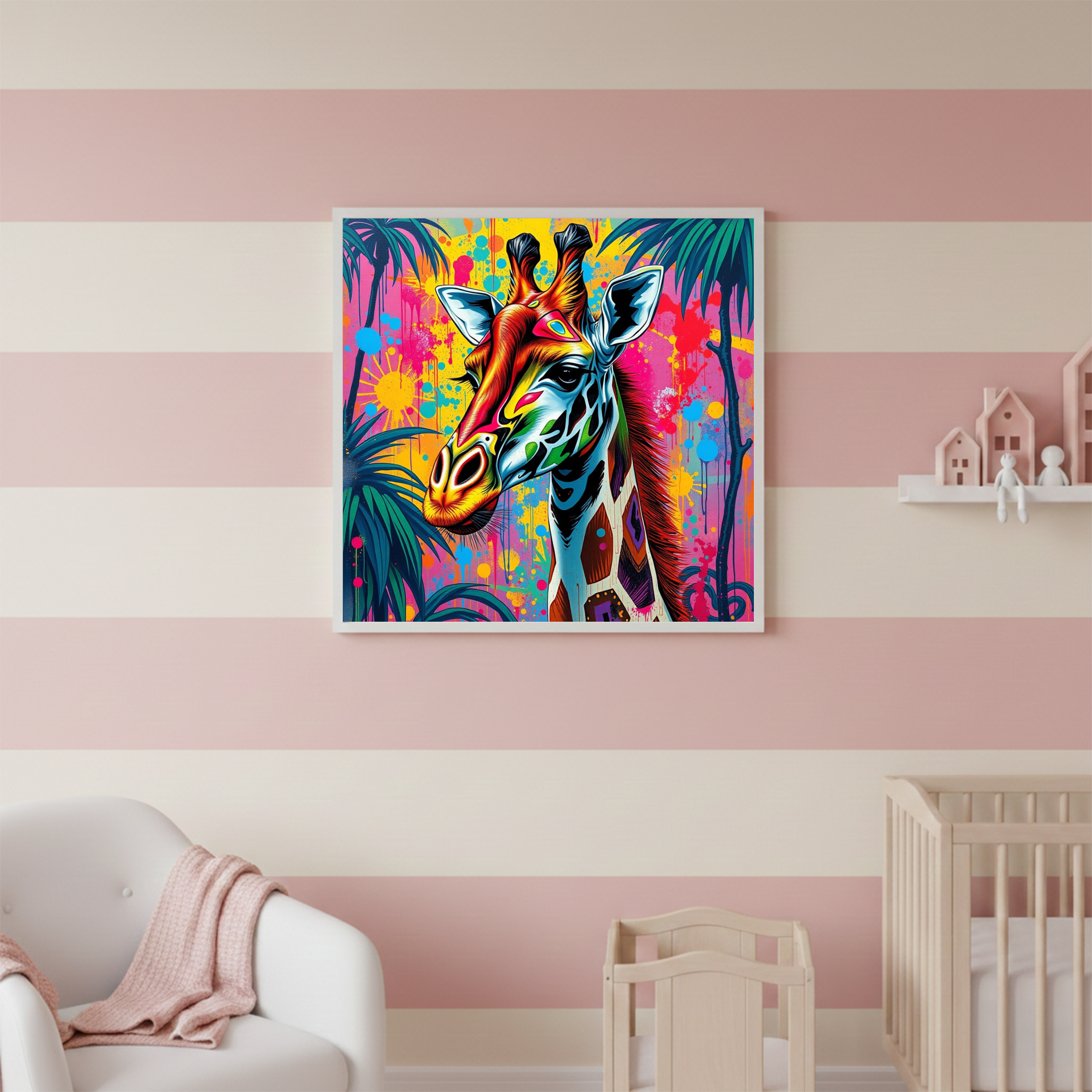 Pop Art Giraffe — Digital Art Print