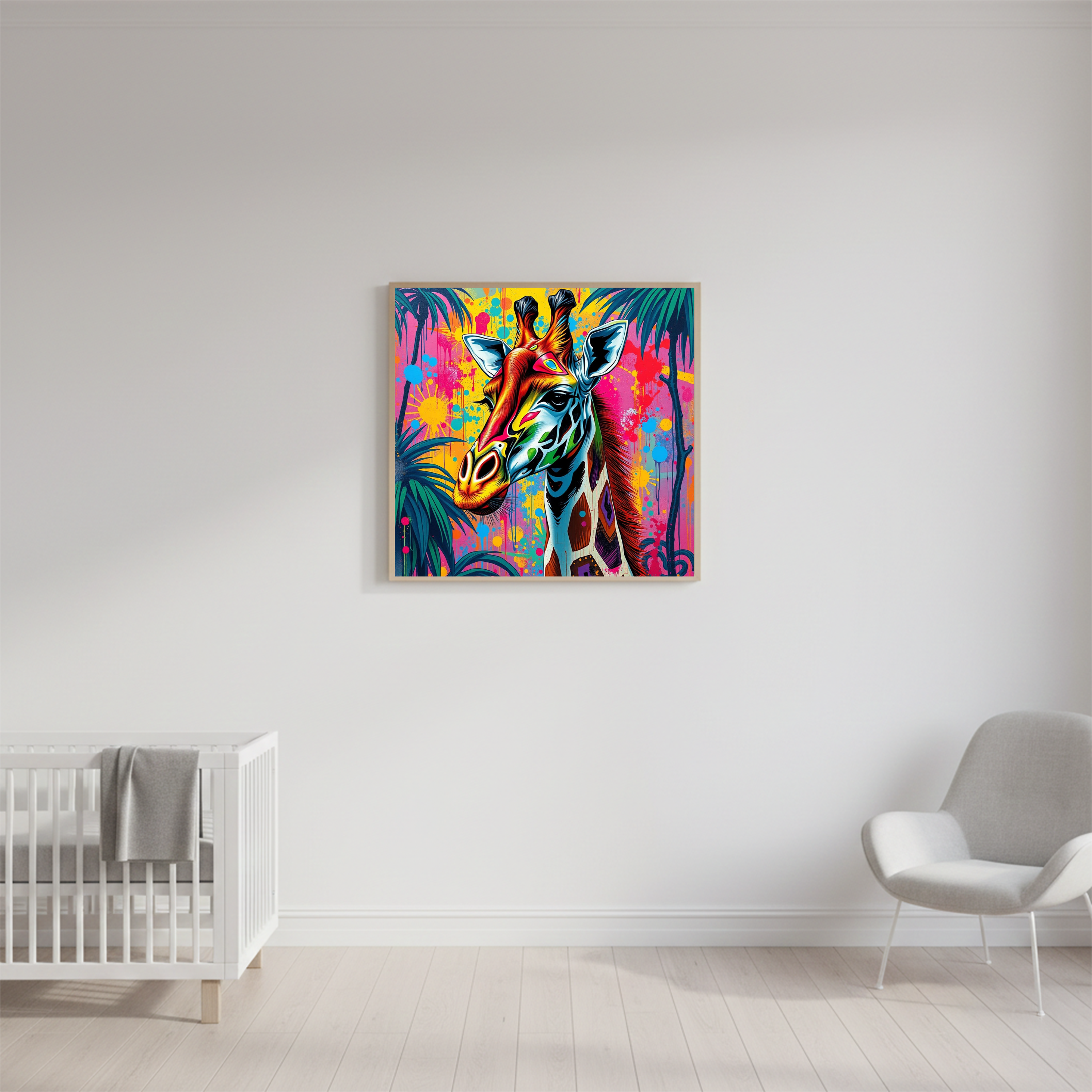 Pop Art Giraffe — Digital Art Print