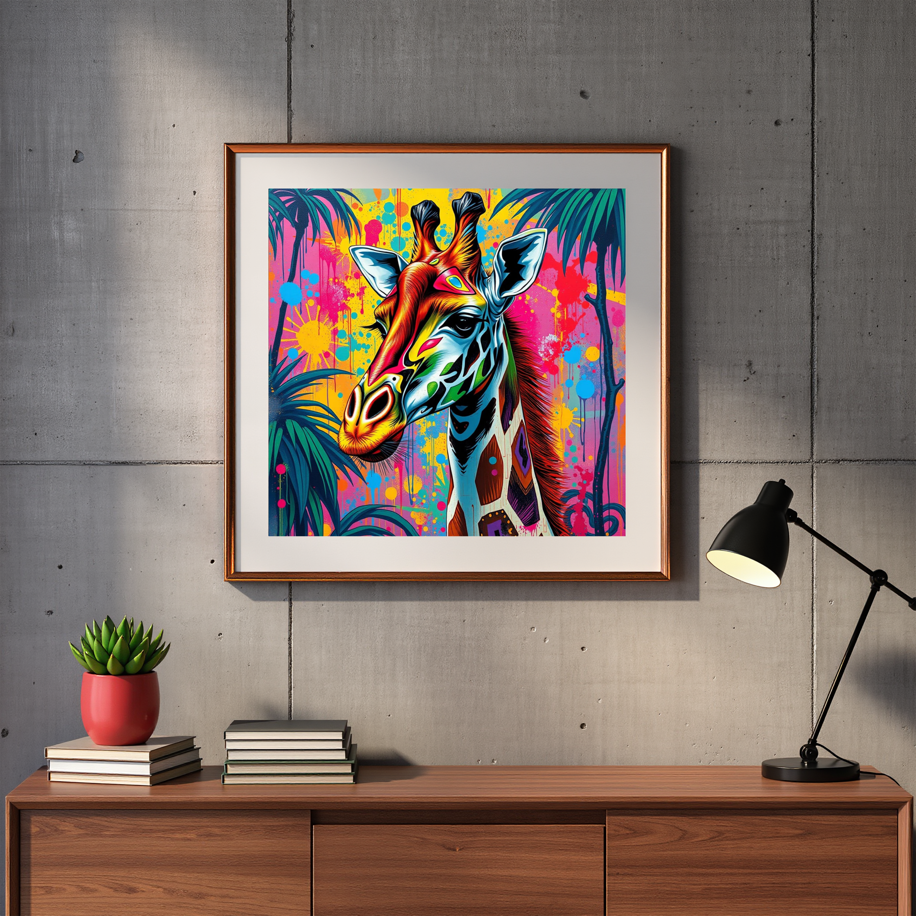 Pop Art Giraffe — Digital Art Print