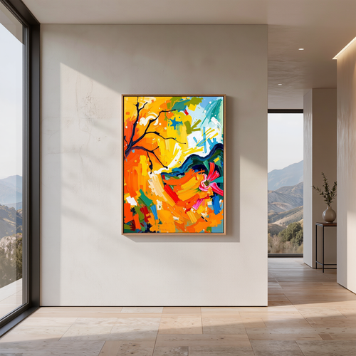 Abstract Autumn Tree – Digital Art Print