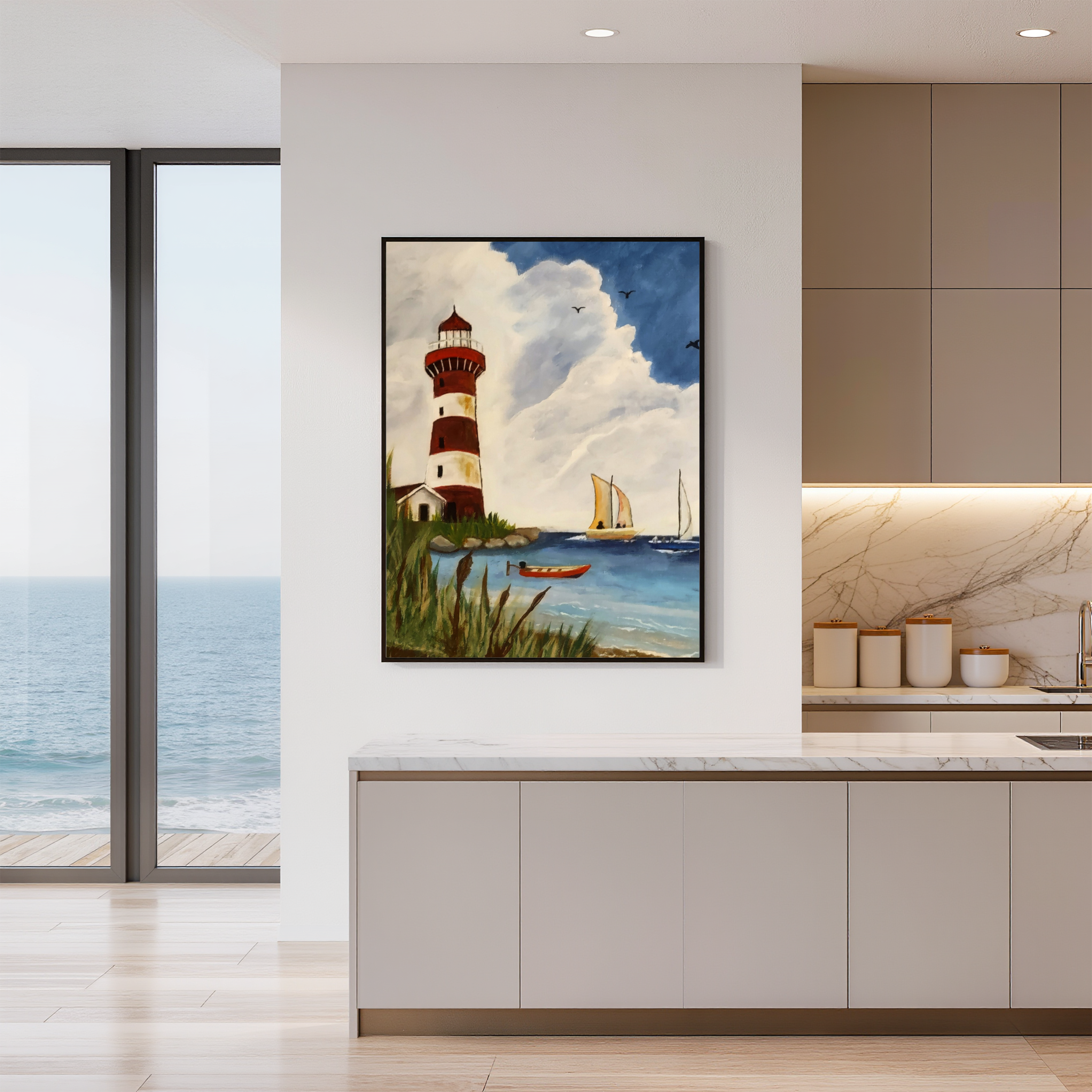 Coastal Lighthouse Serenity