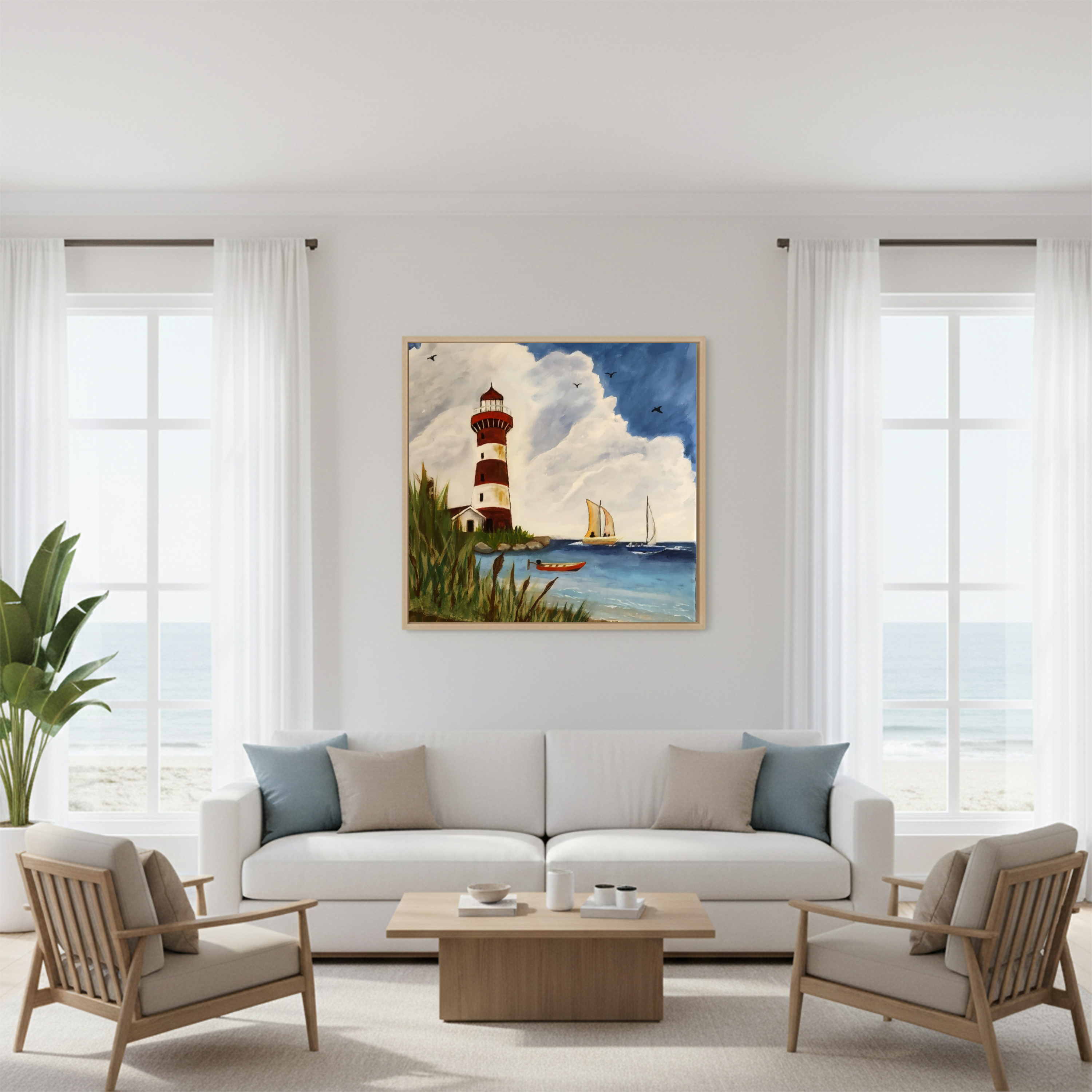 Coastal Lighthouse Serenity
