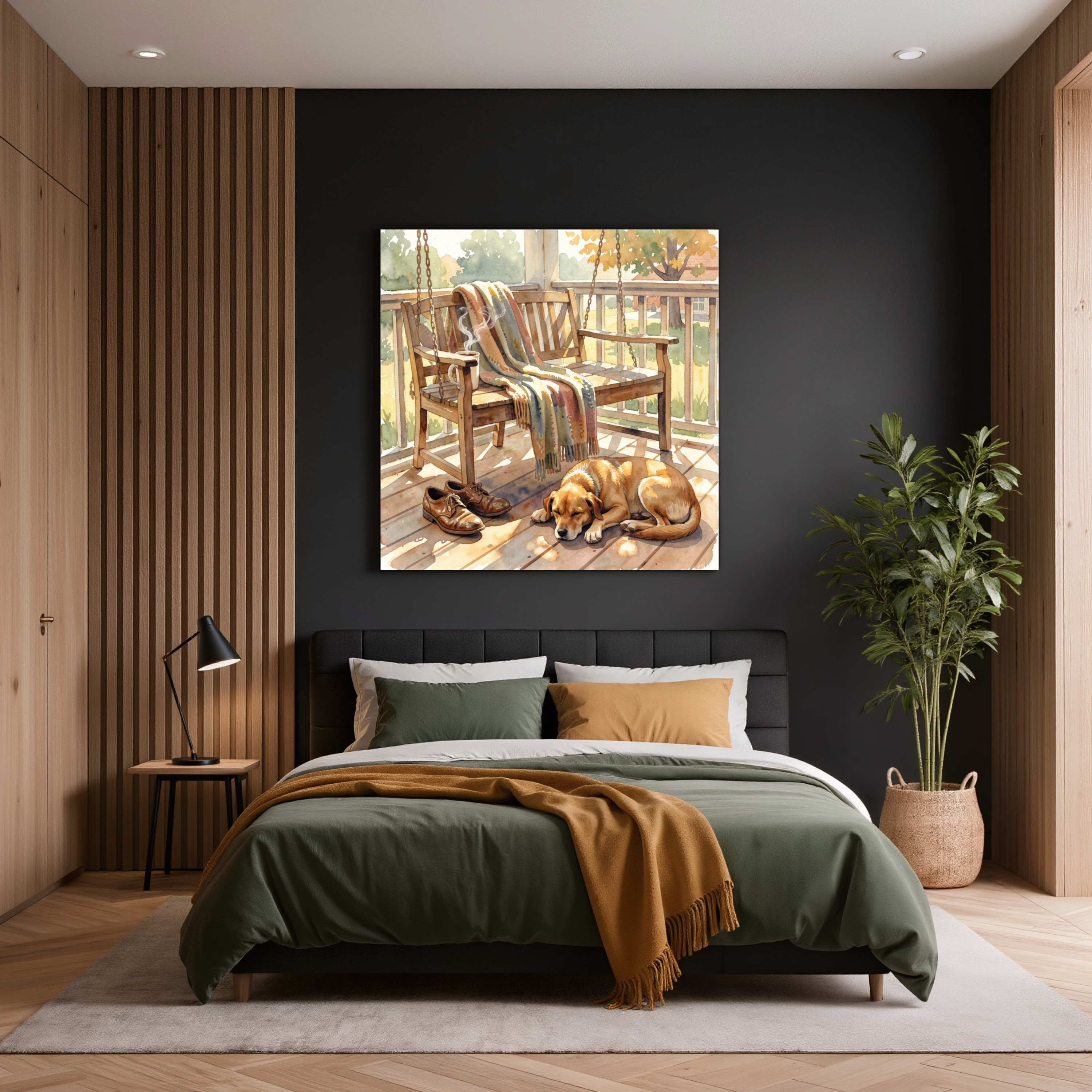 Lazy Day on the Porch – Cottage Watercolour Art Print