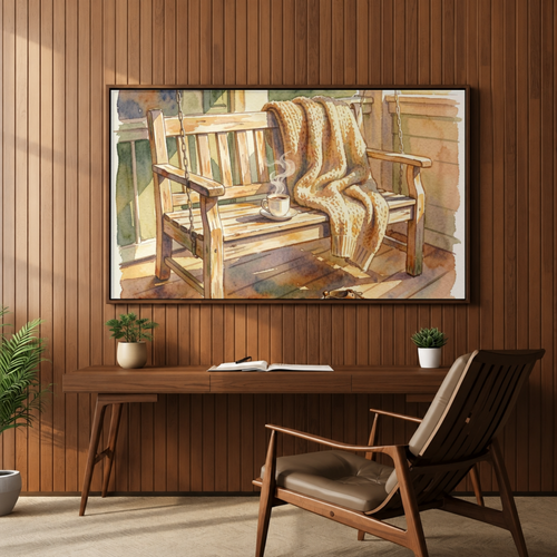 Afternoon on the Porch – Cottage Watercolour Art Print