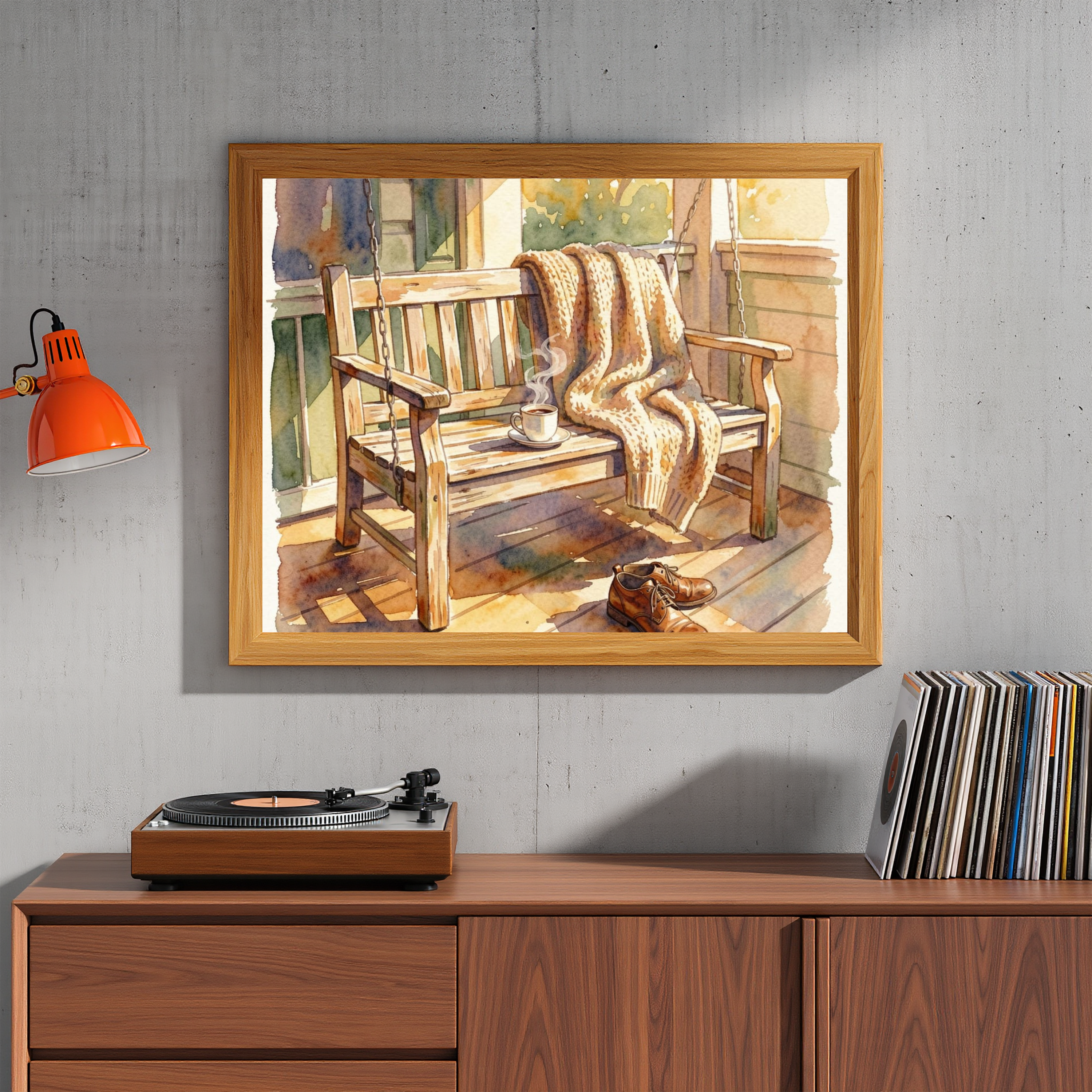 Afternoon on the Porch – Cottage Watercolour Art Print