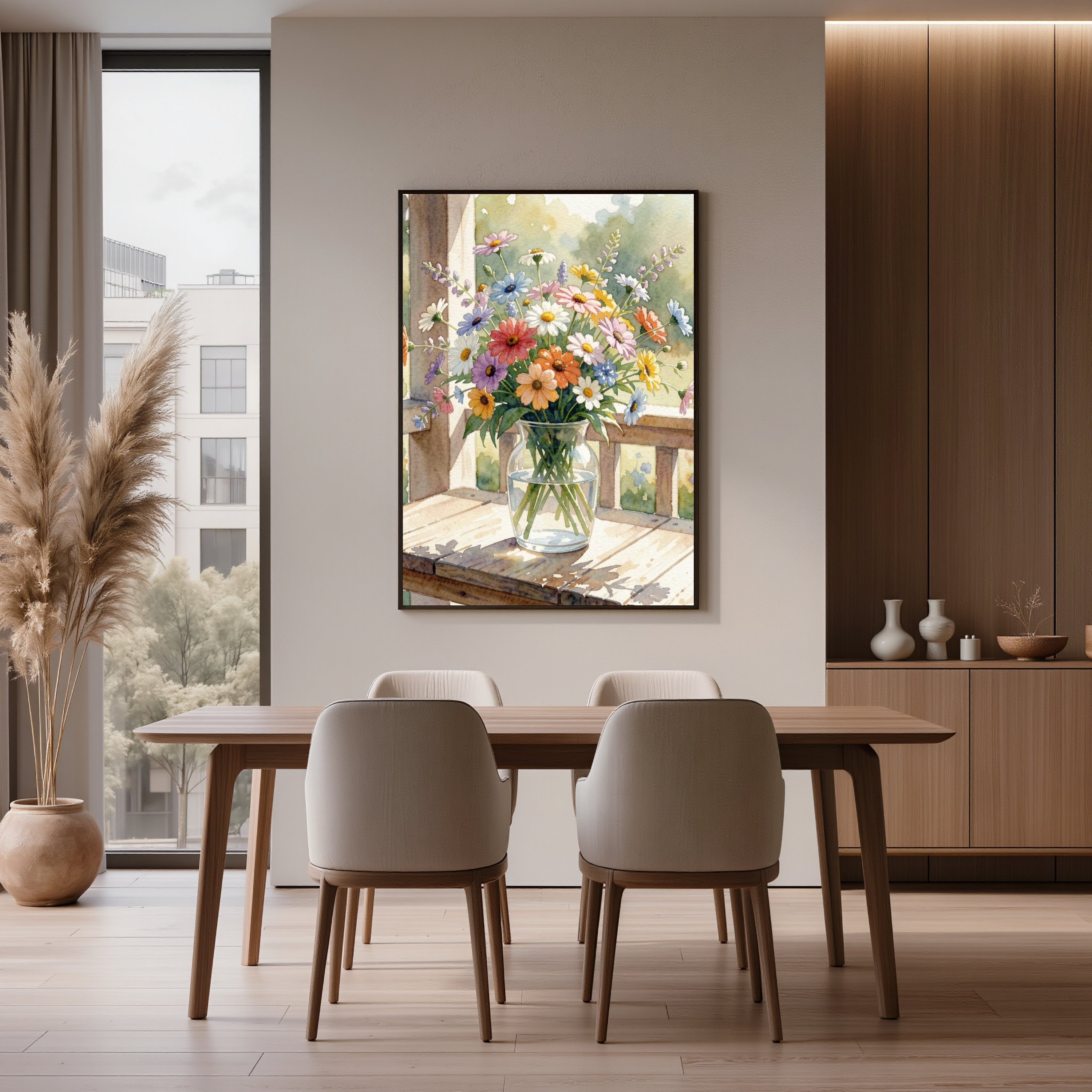 Wildflowers on the Porch – Watercolour Art Print