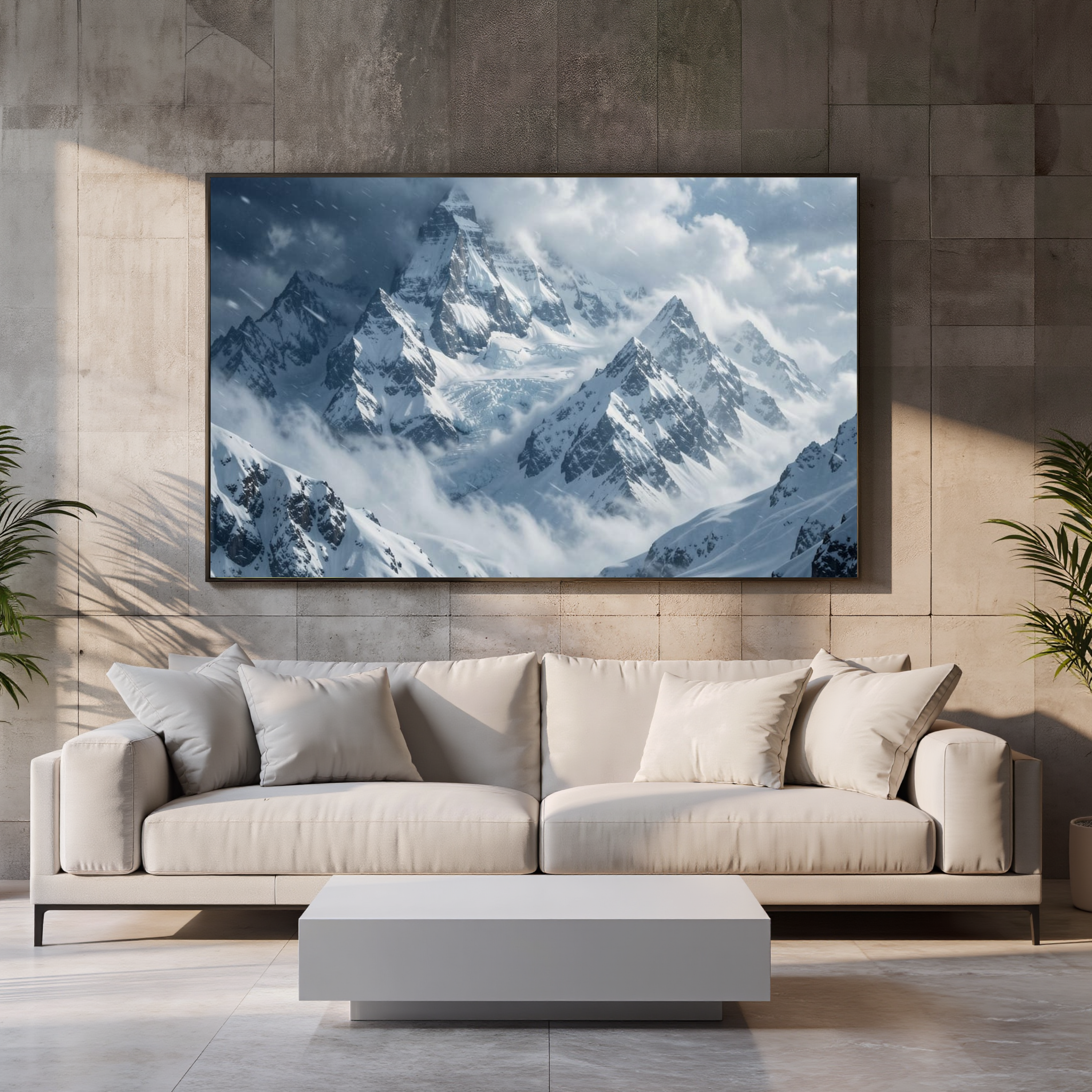 Majestic Snowy Mountain Retreat