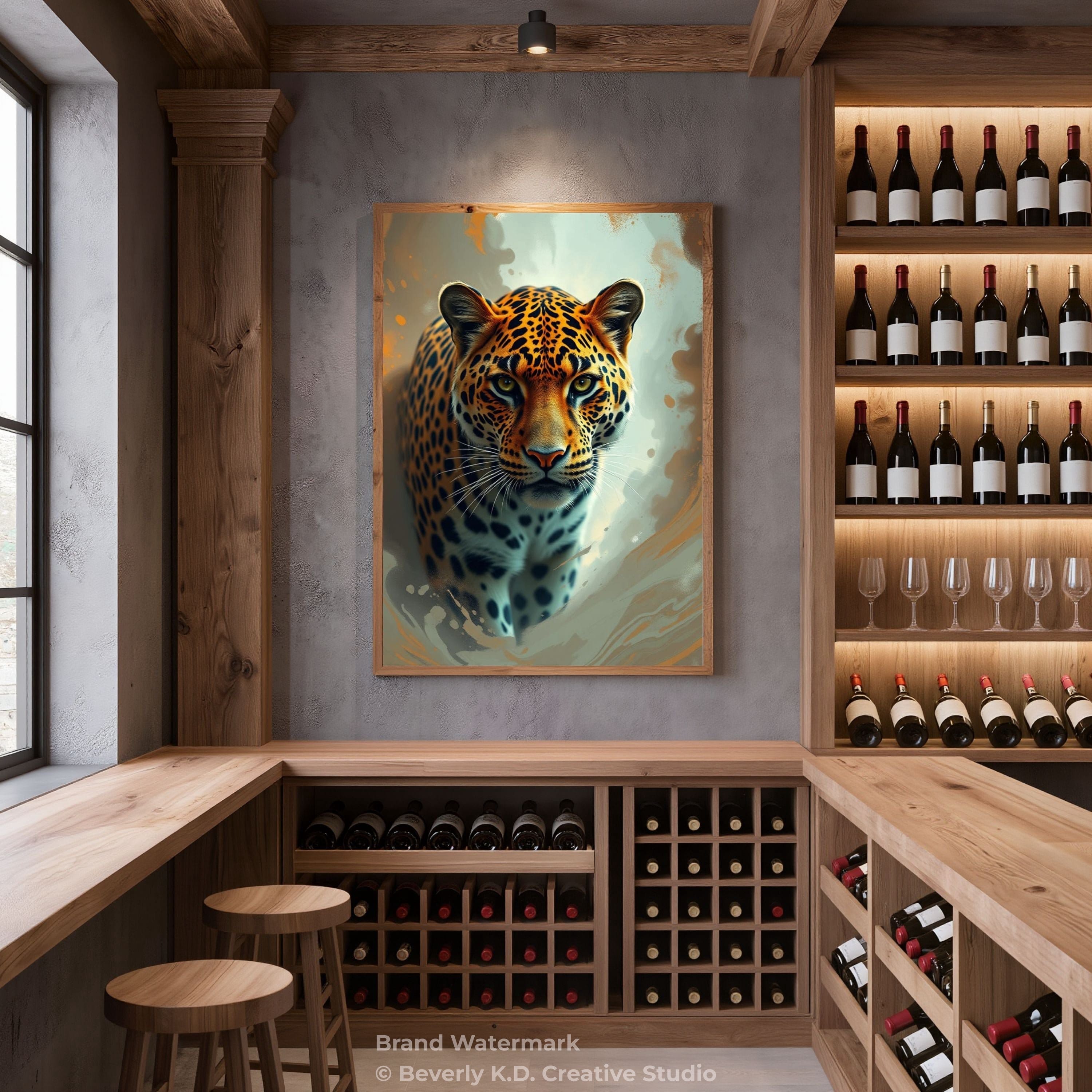Golden Jaguar in the Jungle