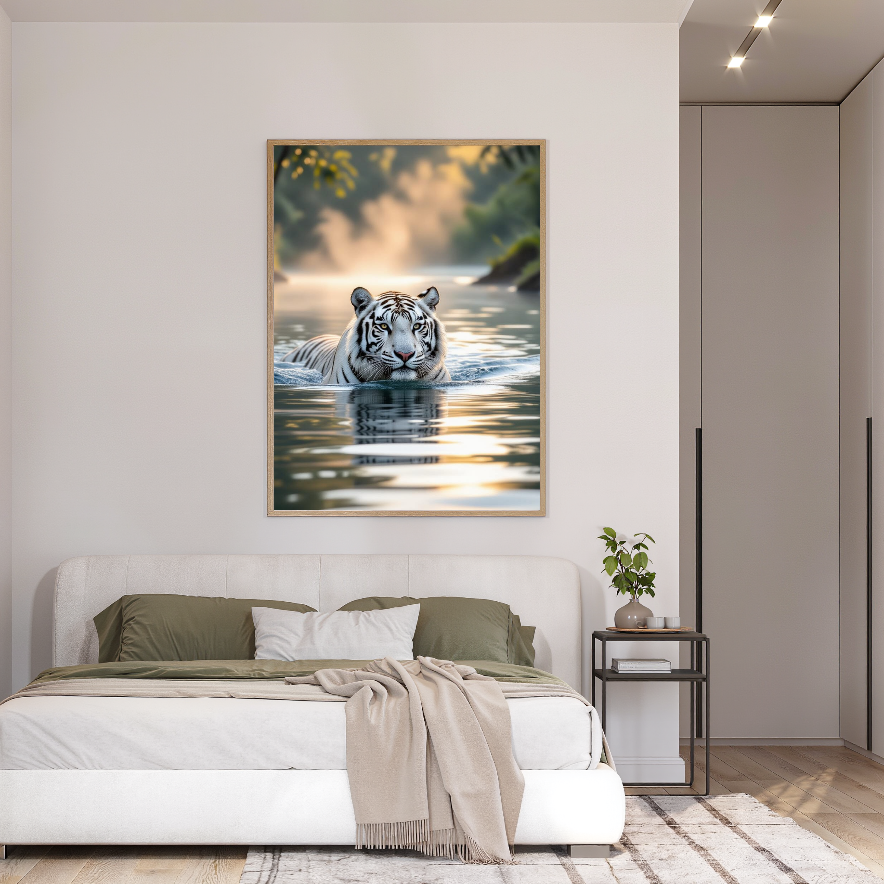 White Tiger River — Digital Art Print
