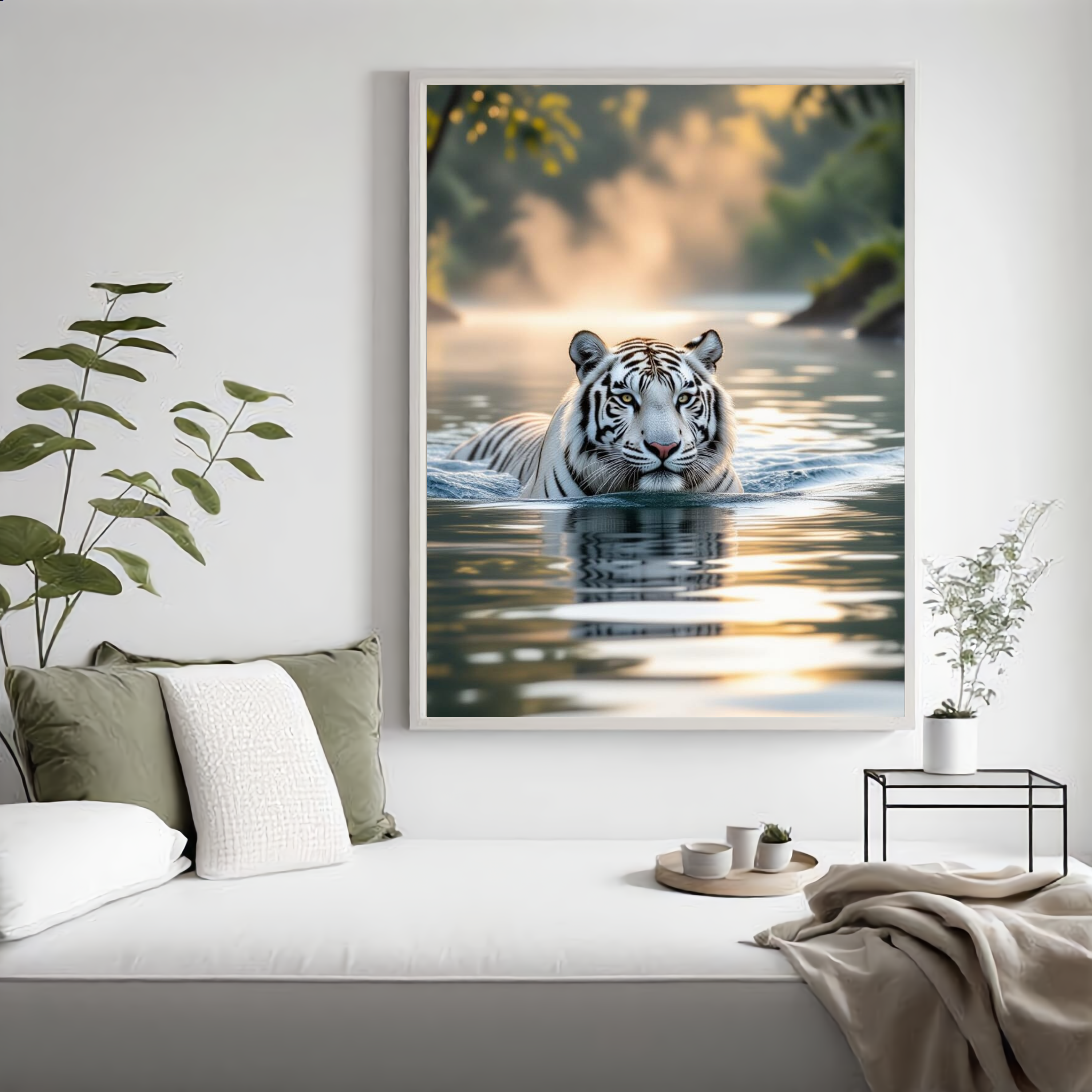 White Tiger River — Digital Art Print