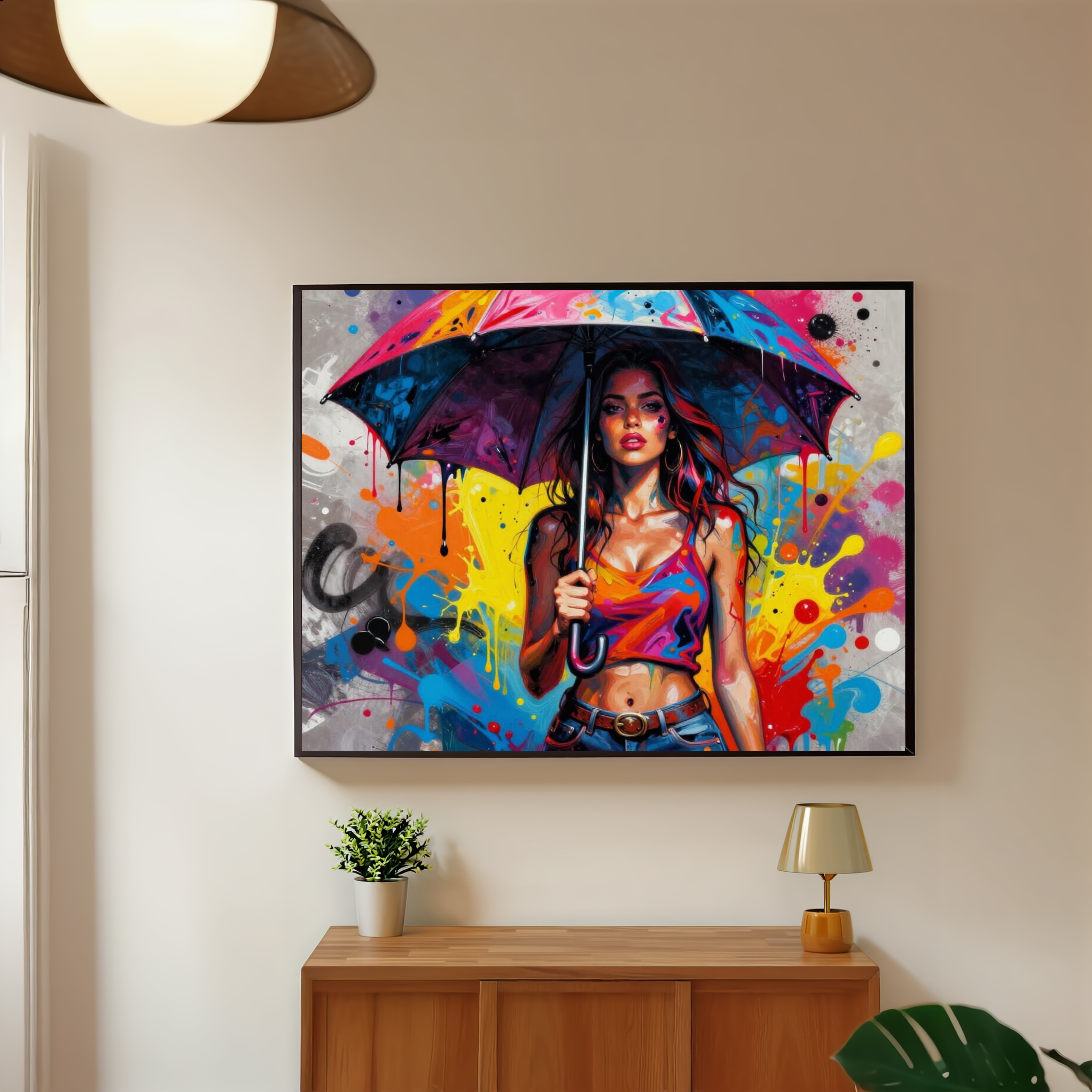 Colour Splash Girl — Digital Art Print