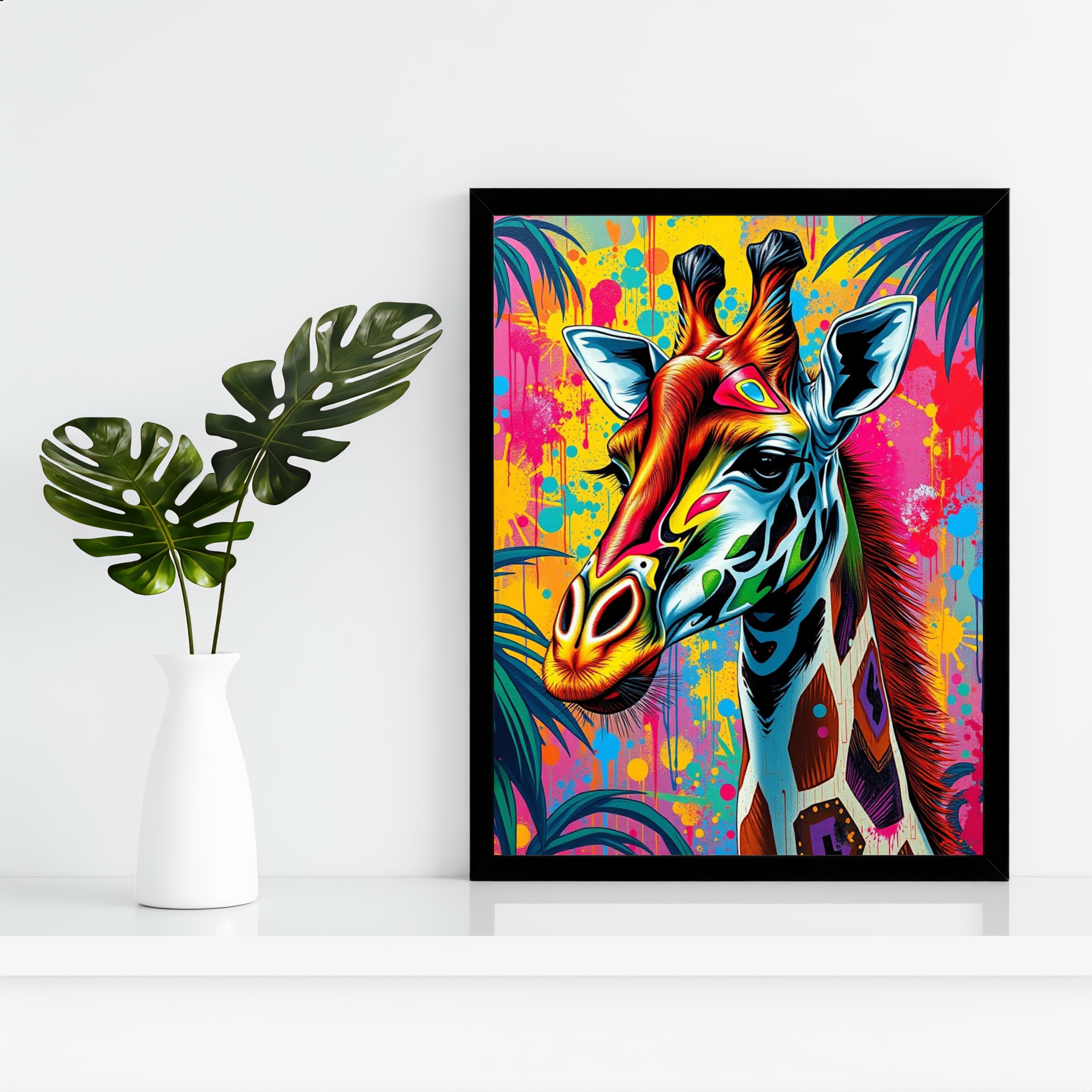 Pop Art Giraffe — Digital Art Print