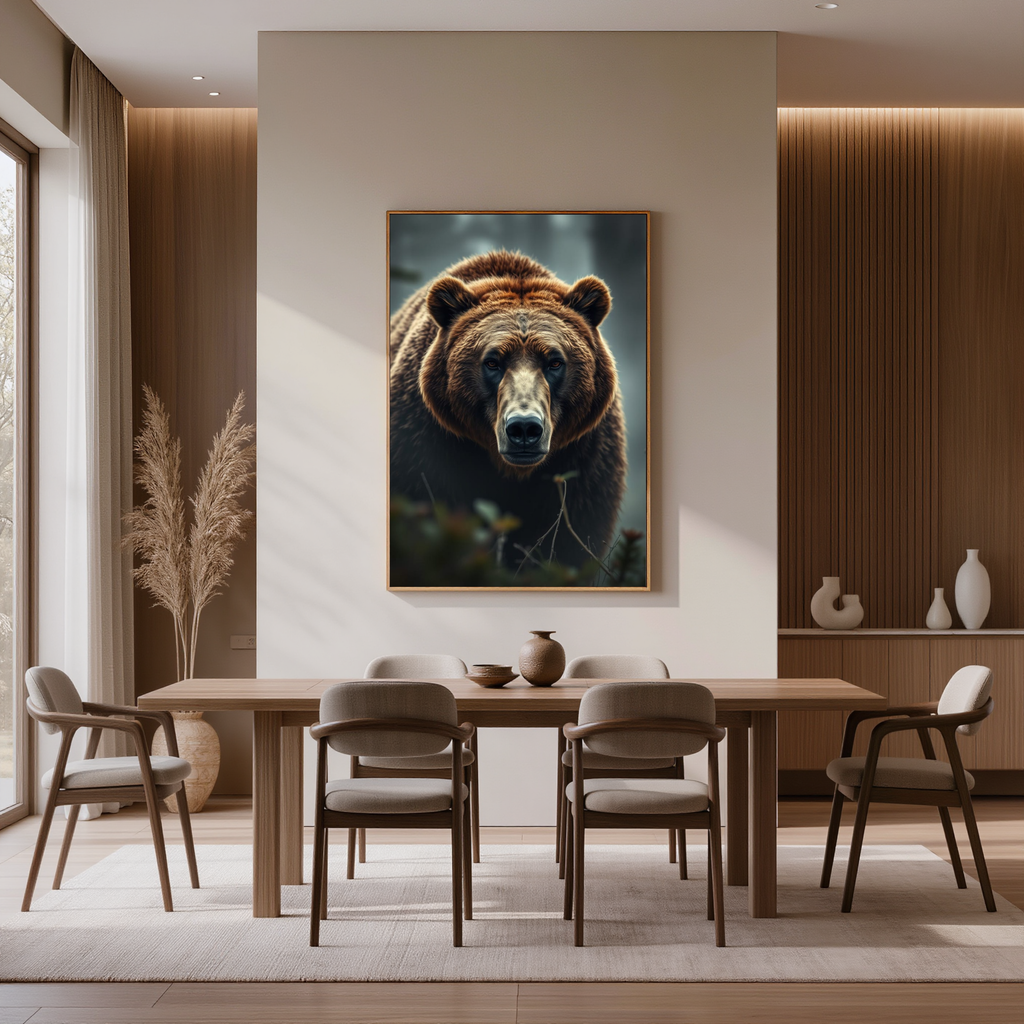 Grizzly Bear Portrait — Digital Art Print