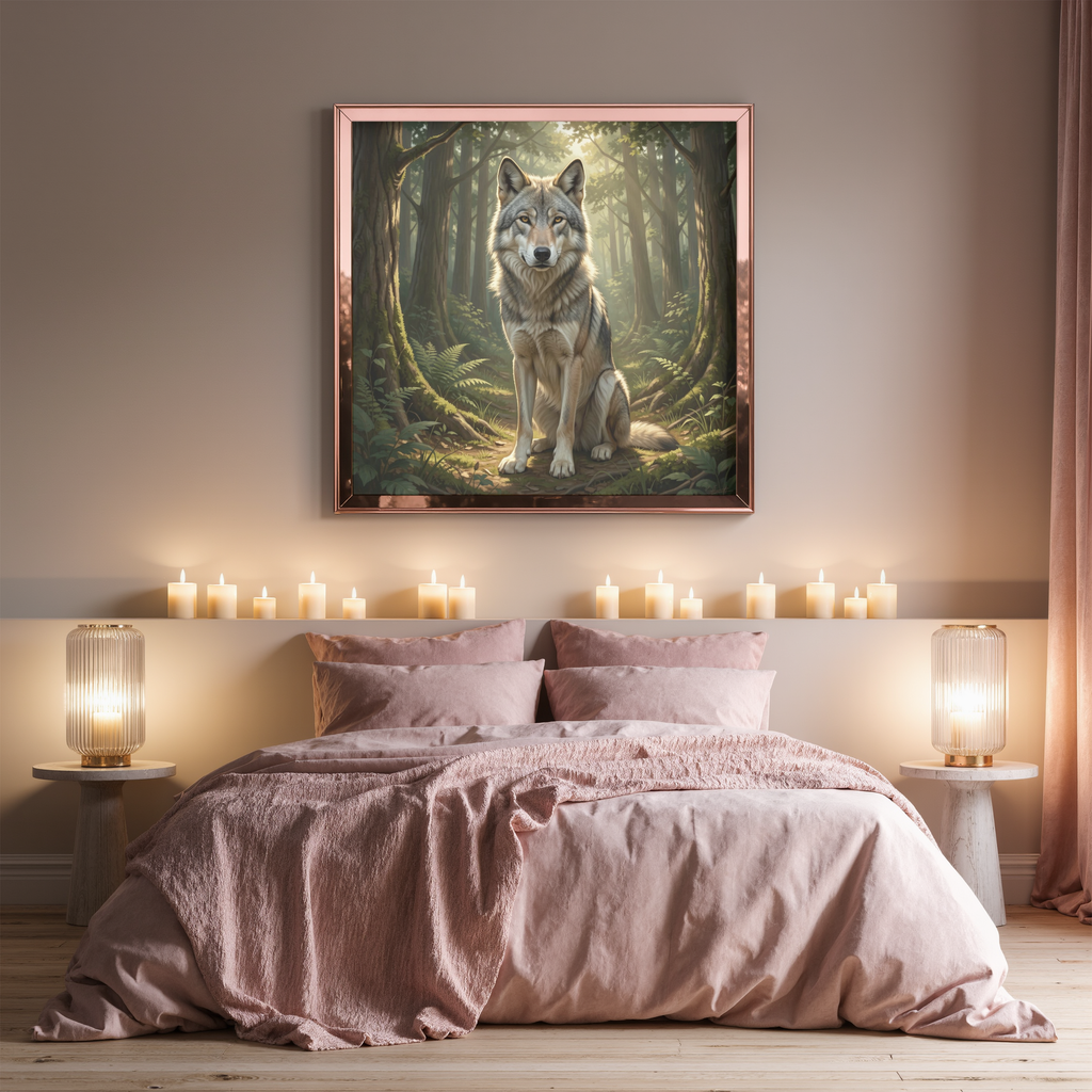 Wolf in the Forest – Wildlife Wall Art Instant Download