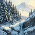 Majestic Snowy Mountain Retreat
