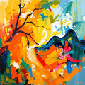 Colour Explosion — Abstract Digital Art Print