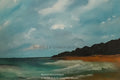 Stormy Light Coast – Ocean & Mountain Wall Art Instant Download