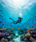 Ocean Depths Explorer – Scuba Diver & Tropical Fish Wall Art Instant Download