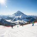 Blue Sky Summit – Sunny Ski Day Digital Art Print